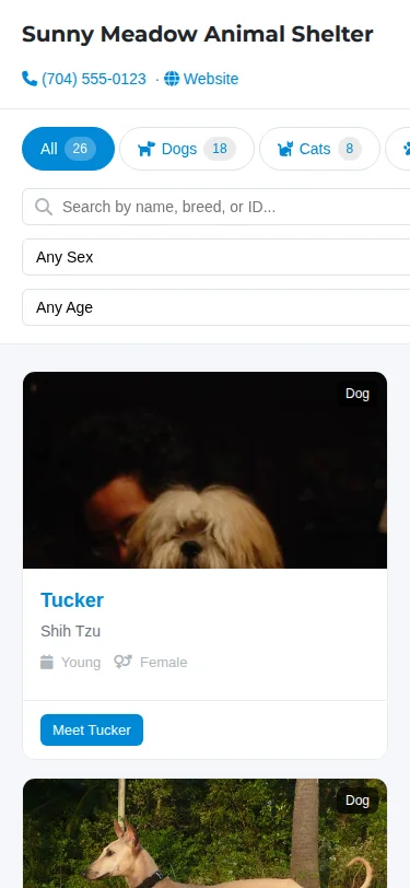 Mobile public portal view